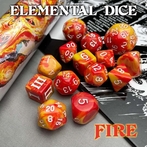 Elemental Dice: Fire - DCC & MCC Weird Dice